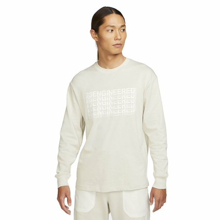 Air Jordan 23 Engineered Men's Long-Sleeve Crew T-shirt Light Bone/White- DC9767-072