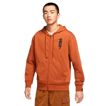 Air Jordan Zion Hoodie Dark Russet/Black - DJ5869-246