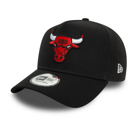 New Era 9FORTY NBA Chicago Bulls Patch Black  E-Frame Adjustable Cap - 60580707