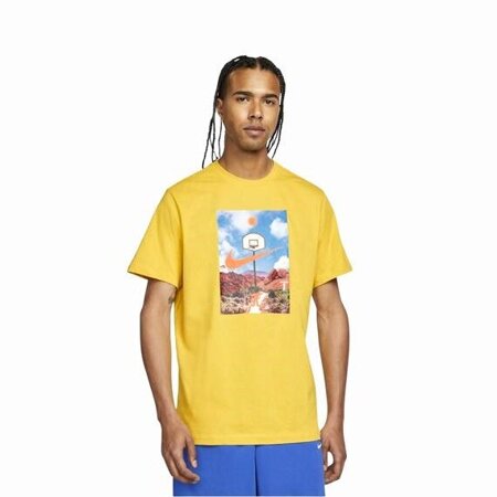 Nike Hoop Photo T-shirt Vivid Sulfur - DQ1909-709