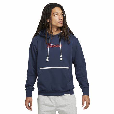 Nike Standard Issue Hoodie College Navy/Pale Ivory - DA5942-419