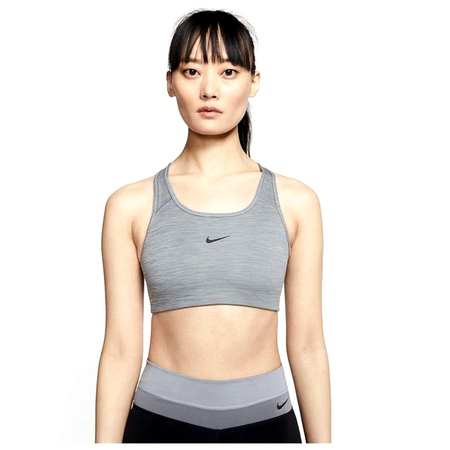 Nike Swoosh Pro-padded Bra Wmns Smoke Grey/Htr/Black - BV3636-084