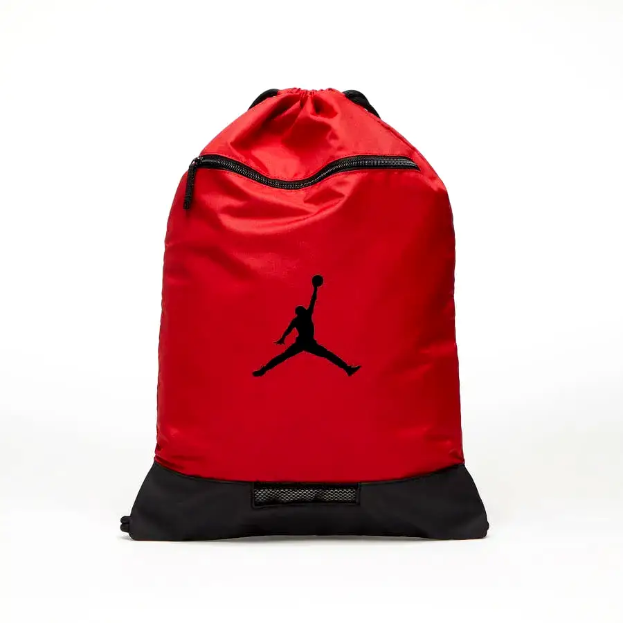 Sports bag unisex red for school and trainings Air Jordan Sport Gym Sack - 9A0746-R78
