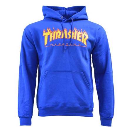 Thrasher Flame Logo Hooded Royal Blue Hoodie - 144839 