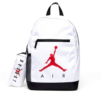 Air Jordan School Backpack White + Pencil Case - 9B0503-001