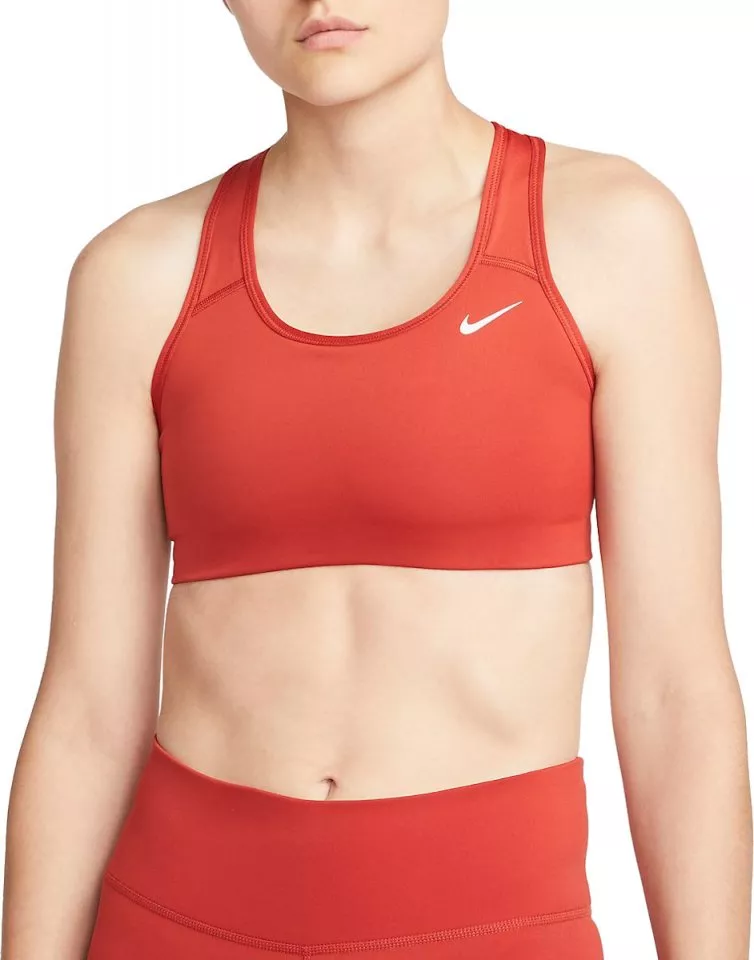 Nike Swoosh Non-padded Bra Wmns Cinnabar/White - BV3630-624