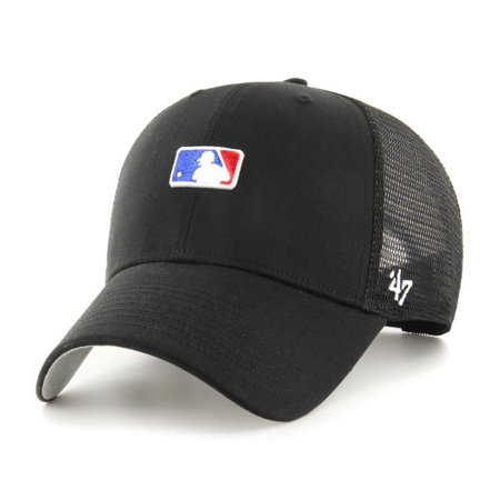 47 Brand MLB Batter Man Logo Base Runner Trucker Cap - MLB-BRNMS01CTP-BK