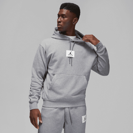 Air Jordan Flight men's sports sweatshirt with hood grey - DQ7338-091