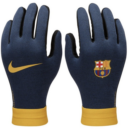 Children's sports gloves Nike FC Barcelona Therma-Fit Academy Junior - FQ4596-010