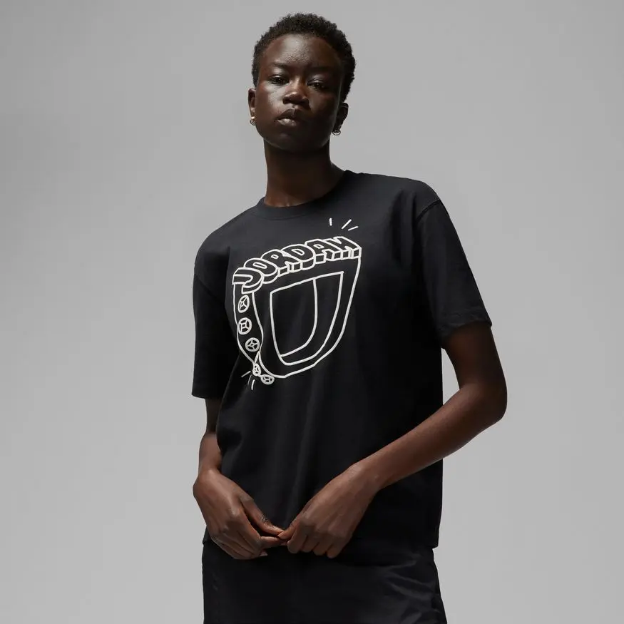 Jordan Flight GF T-shirt Wmns Black - DQ4593-010