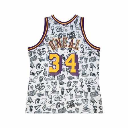 Mitchell & Ness Doodle Swingman Shaquille O'Neal Los Angeles Lakers 1996-97 Jersey