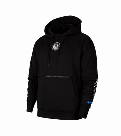 Nike Brooklyn Nets City Edition Courtside Hoodie Black - CN1804-010