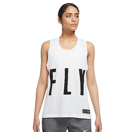 Nike Swoosh Fly Jersey Wmns White/Black - DC7907-100