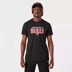 Koszulka New Era Noir Chicago Bulls NBA T-shirt - 13083891