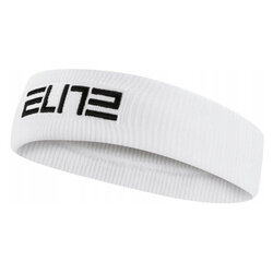 Opaska sportowa na głowę Nike Elite Dri-FIT biała - N.100.6699.101
