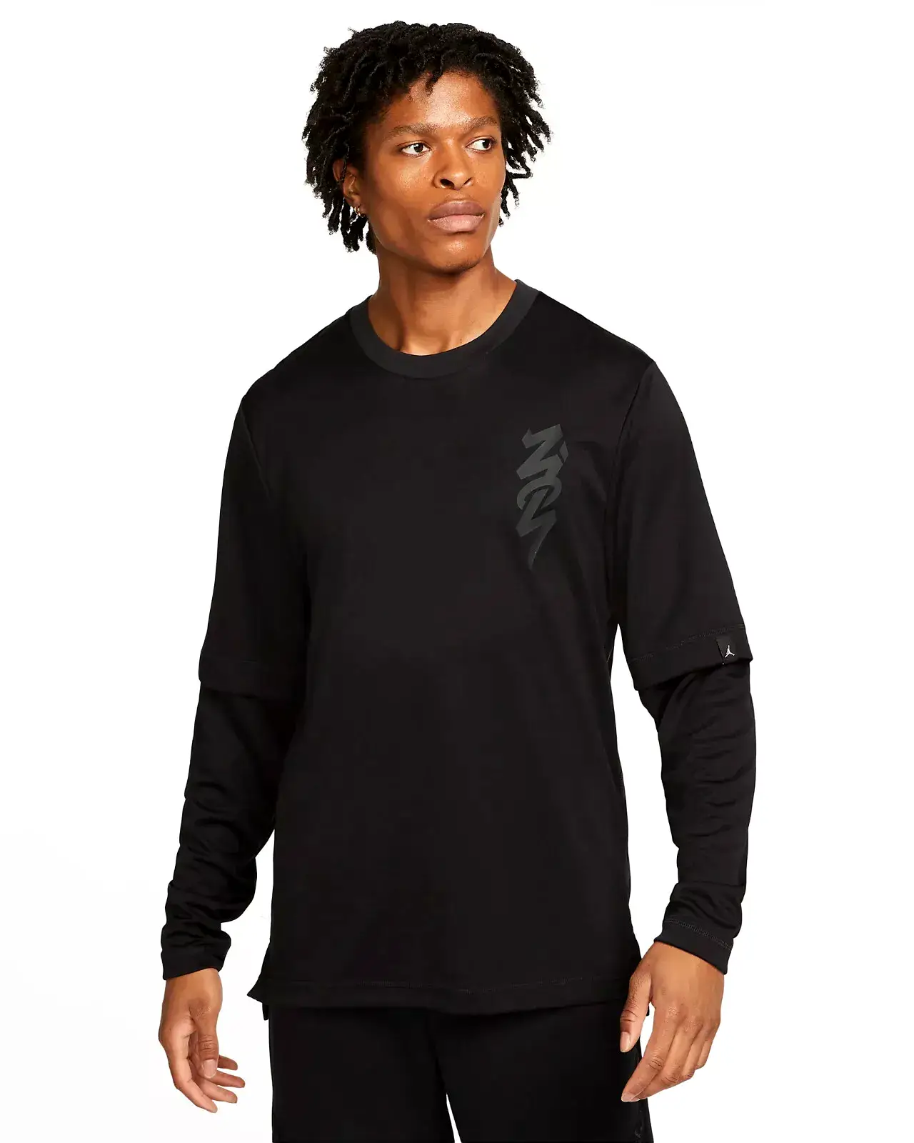 Bluza Air Jordan Zion Longsleeve Shooting Shirt Black/Dk Smoke Grey/Dk Smoke Grey DJ5871-010