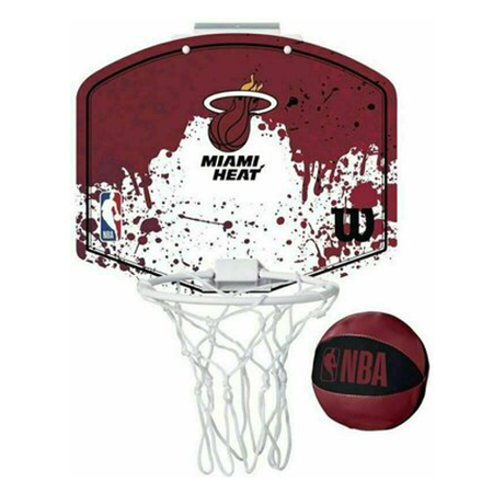 Mini tablica do koszykówki Wilson NBA Team Mini Hoop NBA Miami Heat
