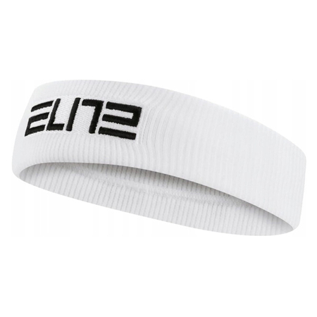 Opaska sportowa na głowę Nike Elite Dri-FIT biała - N.100.6699.101